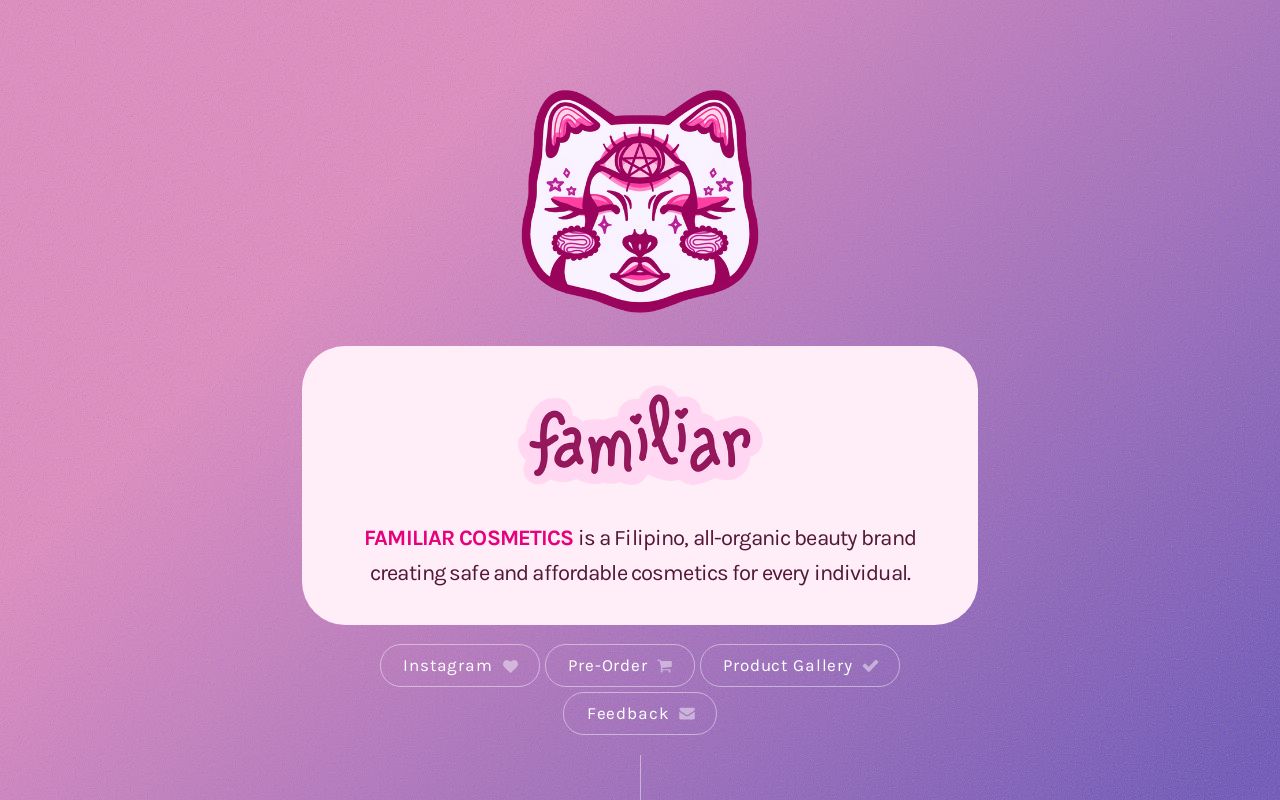 Carrd profile picture for @familiar